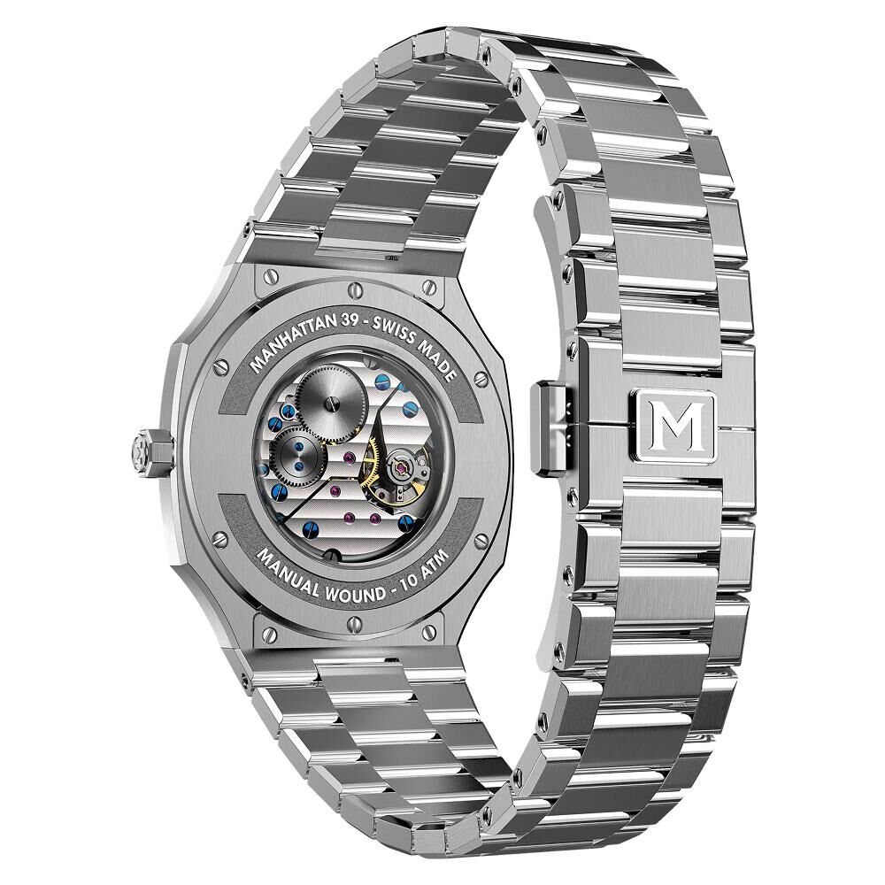 MAEN MANHATTAN 39 ULTRA THIN M4.1.4 Kurmalı (ETA 7001 Elaboré Grade Mekanizmalı Swiss Made) Erkek Kol Saati - Sadece 6.9 mm Kalınlıkta