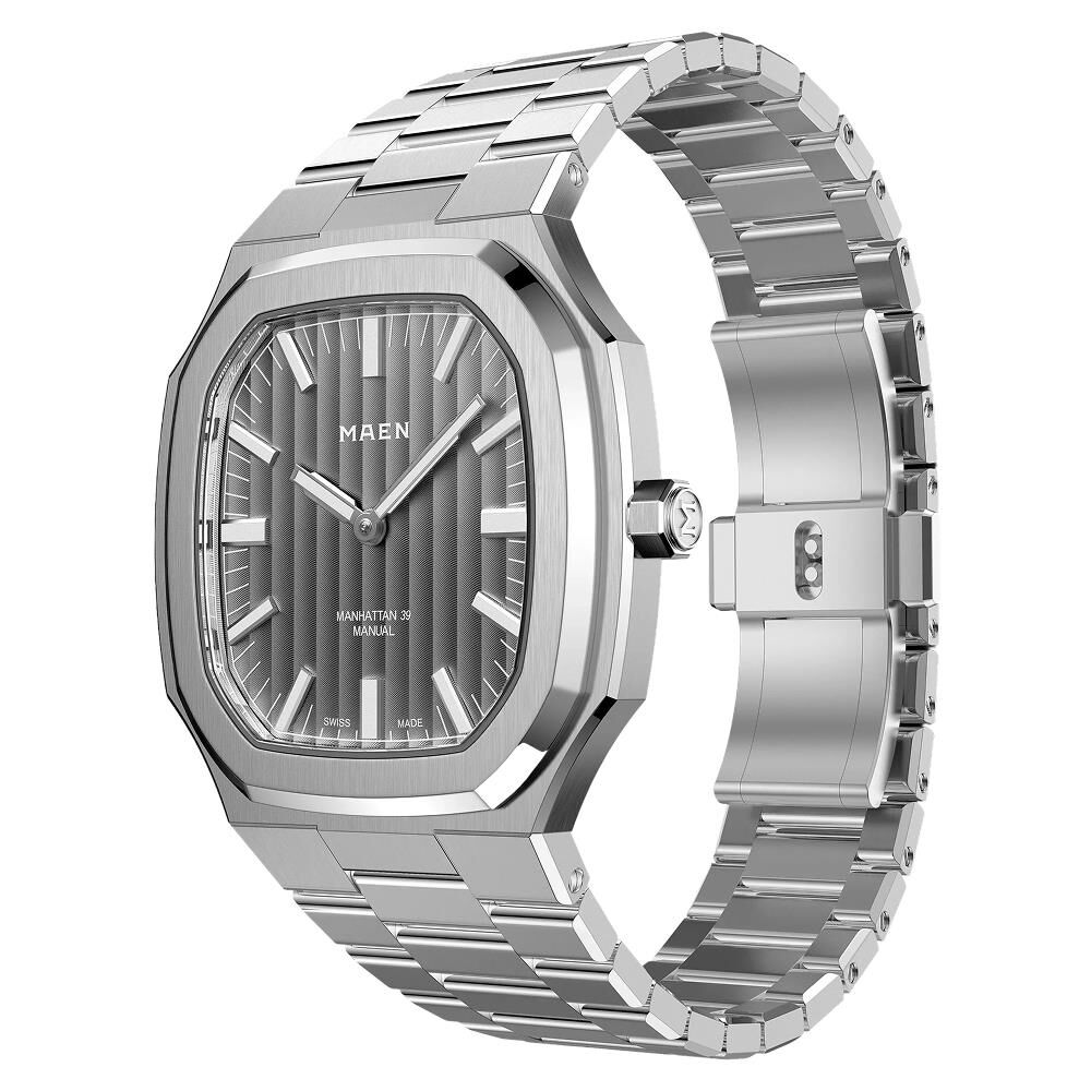 MAEN MANHATTAN 39 ULTRA THIN M4.1.4 Kurmalı (ETA 7001 Elaboré Grade Mekanizmalı Swiss Made) Erkek Kol Saati - Sadece 6.9 mm Kalınlıkta