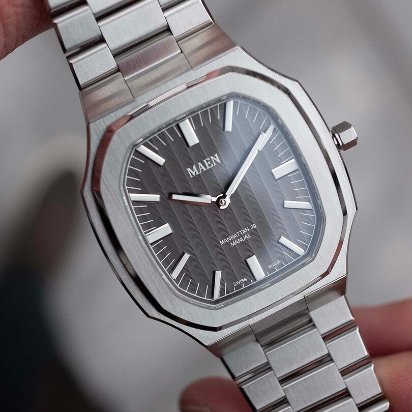 MAEN MANHATTAN 39 ULTRA THIN M4.1.4 Kurmalı (ETA 7001 Elaboré Grade Mekanizmalı Swiss Made) Erkek Kol Saati - Sadece 6.9 mm Kalınlıkta - Thumbnail