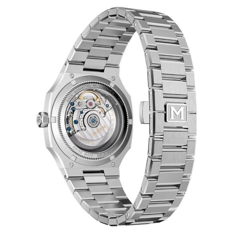 MAEN MANHATTAN 40 MSD.01 Green Jade Stone Otomatik (Sellita SW200-1 Mekanizmalı Swiss Made) Erkek Kol Saati - Thumbnail