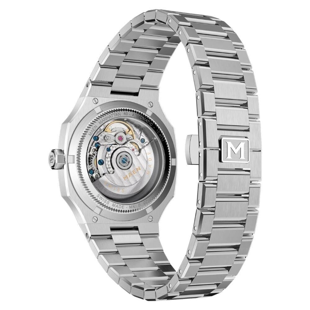 MAEN MANHATTAN 40 MSD.01 Green Jade Stone Otomatik (Sellita SW200-1 Mekanizmalı Swiss Made) Erkek Kol Saati