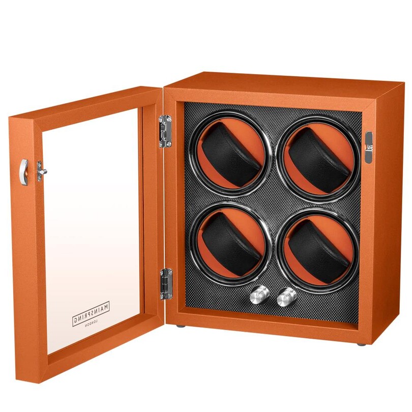 Retro Orange MS-WIN-GUA4-03 Otomatik Saat Kurma Kutusu - Thumbnail