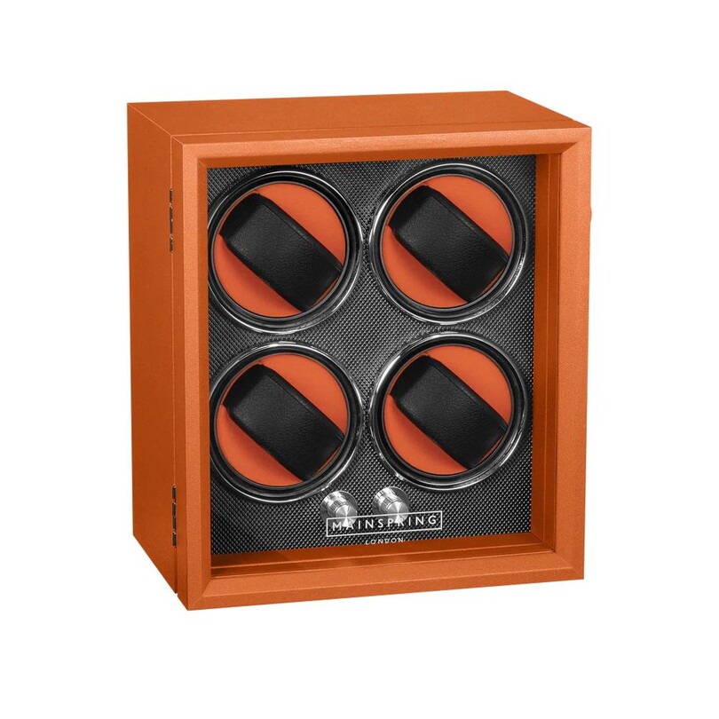 Retro Orange MS-WIN-GUA4-03 Otomatik Saat Kurma Kutusu - Thumbnail