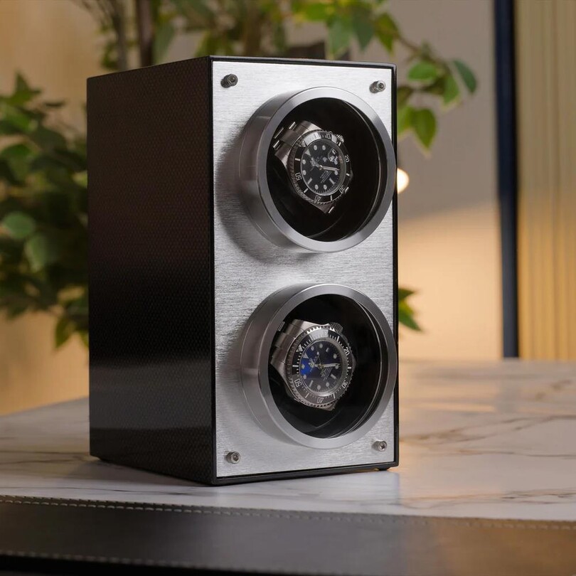 Asphalt Black MS-WIN-RAC2-02 Otomatik Saat Kurma Kutusu - Thumbnail