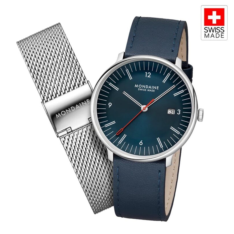 MONDAINE - MONDAINE DOPPIO MLE.41240.LQV.SET Erkek Kol Saati