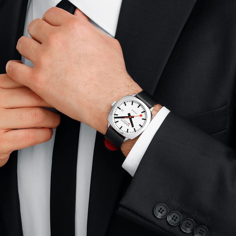 MONDAINE GRAND CUSHION MSL.3961B.LBV Otomatik Erkek Kol Saati - Thumbnail