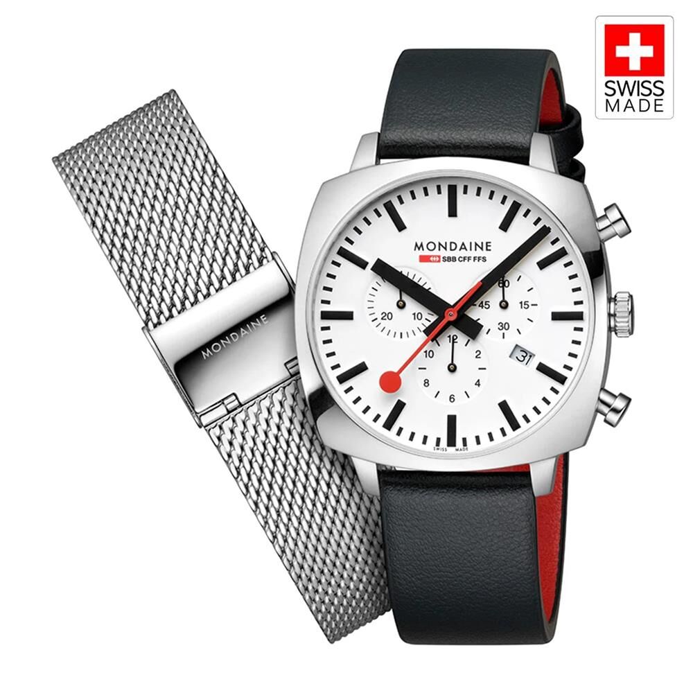 MONDAINE GRAND CUSHION MSL.41410.LBV.SET Erkek Kol Saati