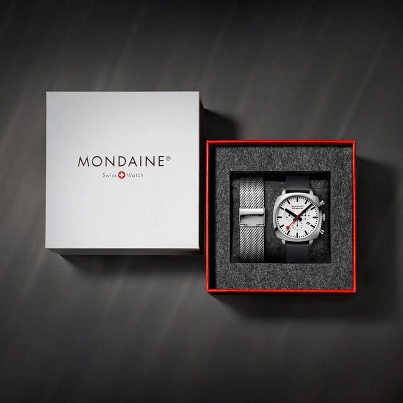 MONDAINE GRAND CUSHION MSL.41410.LBV.SET Erkek Kol Saati - Thumbnail