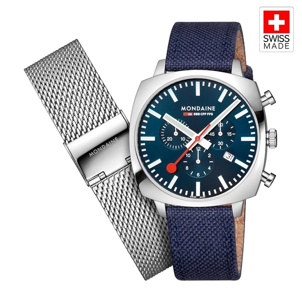 MONDAINE GRAND CUSHION MSL.41440.LD.SET Erkek Kol Saati