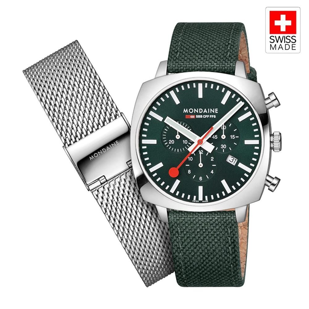 MONDAINE GRAND CUSHION MSL.41460.LF.SET Erkek Kol Saati