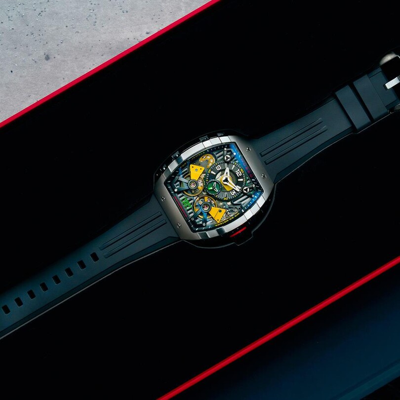  MAGELLAN DOUBLE BARREL AUTOMATIC NB-6100-02 Erkek Kol Saati - Thumbnail