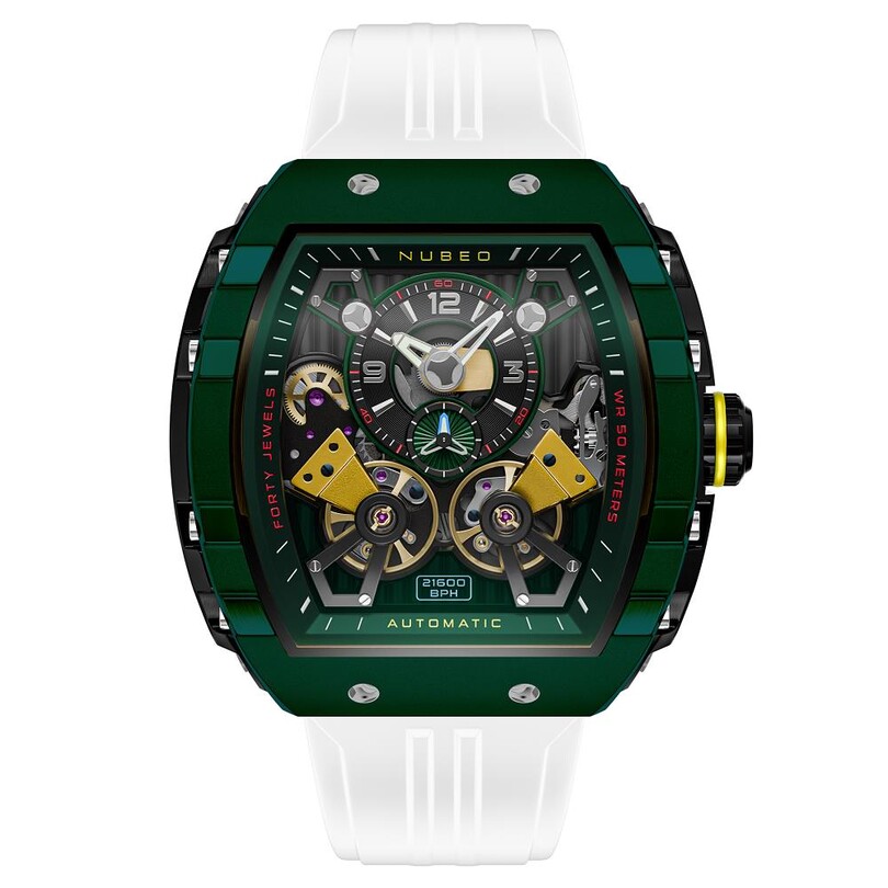 NUBEO - MAGELLAN DOUBLE BARREL AUTOMATIC NB-6100-03 Erkek Kol Saati