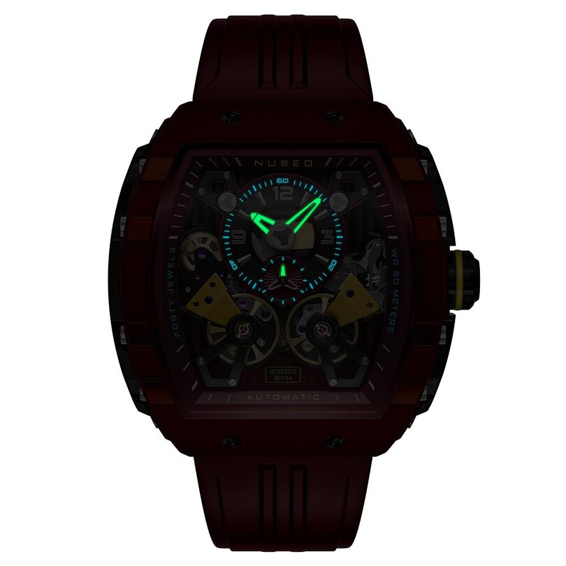  MAGELLAN DOUBLE BARREL AUTOMATIC NB-6100-04 Erkek Kol Saati - Thumbnail