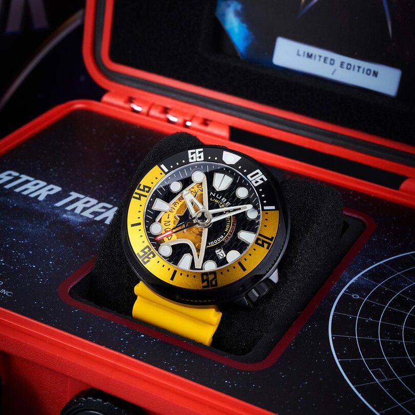  VENTANA AUTOMATIC STAR TREK STARFLEET LIMITED EDITION NB-6104-01 Erkek Kol Saati - Thumbnail