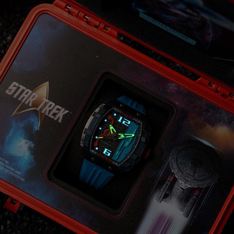  MAGELLAN AUTOMATIC STAR TREK WARP SPEED LIMITED EDITION NB-6106-02 Erkek Kol Saati - Thumbnail