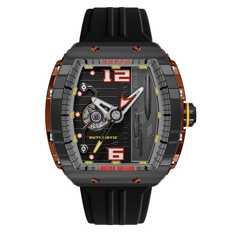NUBEO - MAGELLAN AUTOMATIC STAR TREK WARP SPEED LIMITED EDITION NB-6106-04 Erkek Kol Saati