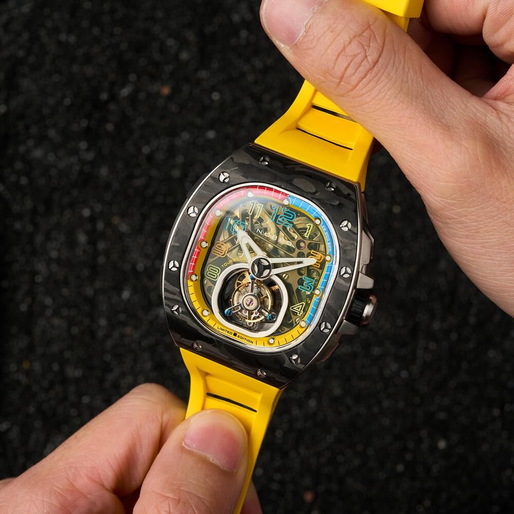 VIPER LIMITED EDITION NB-6108-02 Tourbillon Otomatik Erkek Kol Saati - 3