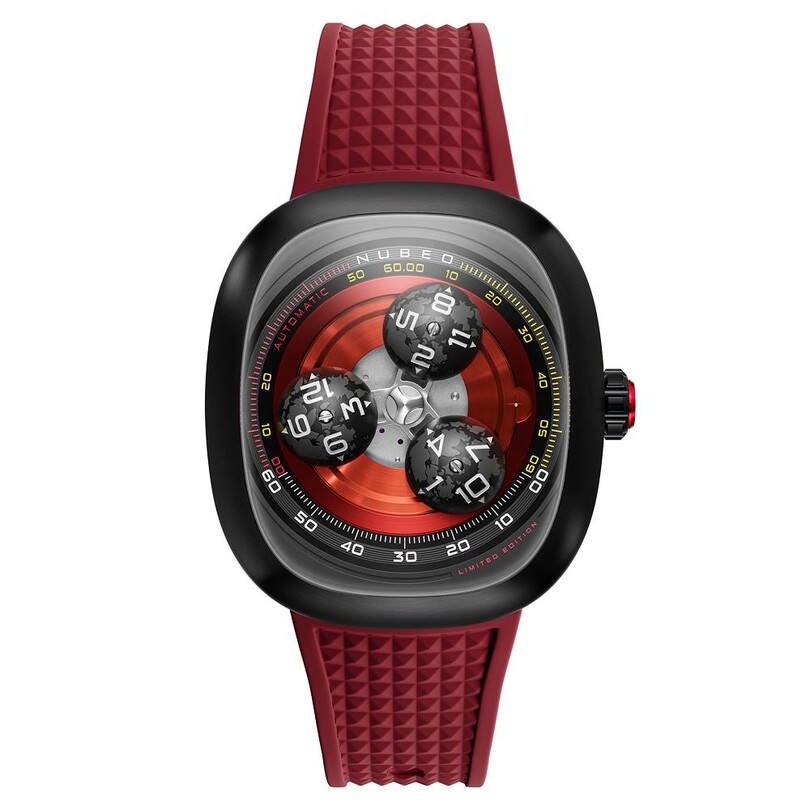 NUBEO - TRI-STAR ORBIT LIMITED EDITION Otomatik NB-6116-02 (Citizen Miyota 9039 Mekanizmalı) Erkek Kol Saati