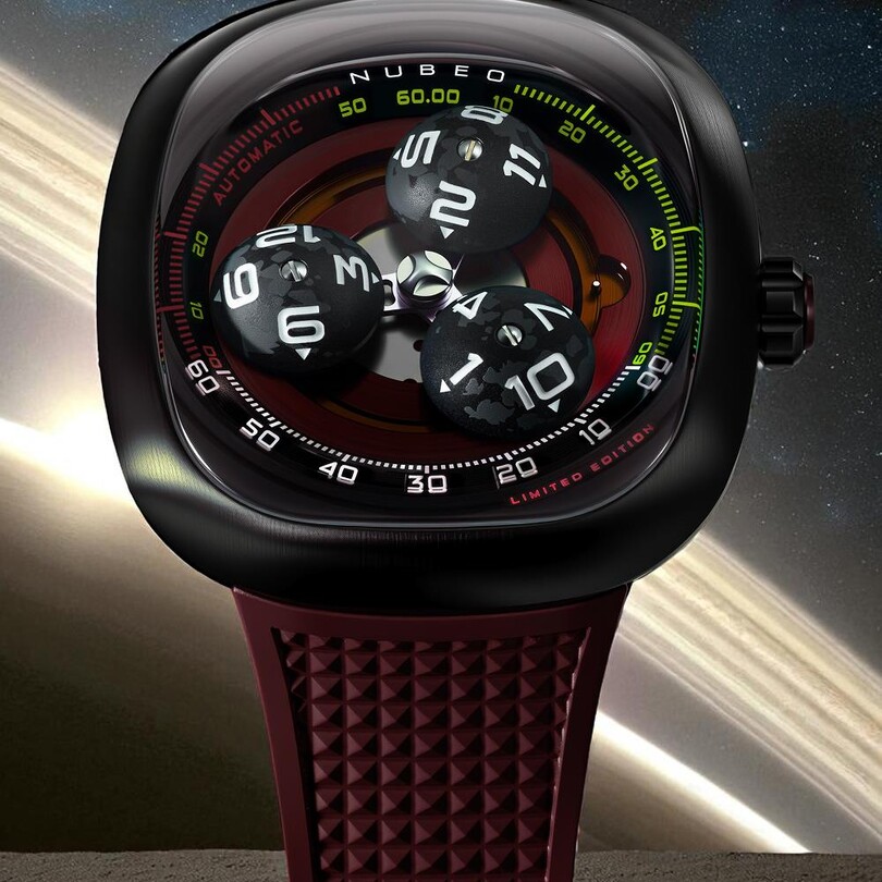 TRI-STAR ORBIT LIMITED EDITION Otomatik NB-6116-02 (Citizen Miyota 9039 Mekanizmalı) Erkek Kol Saati - Thumbnail