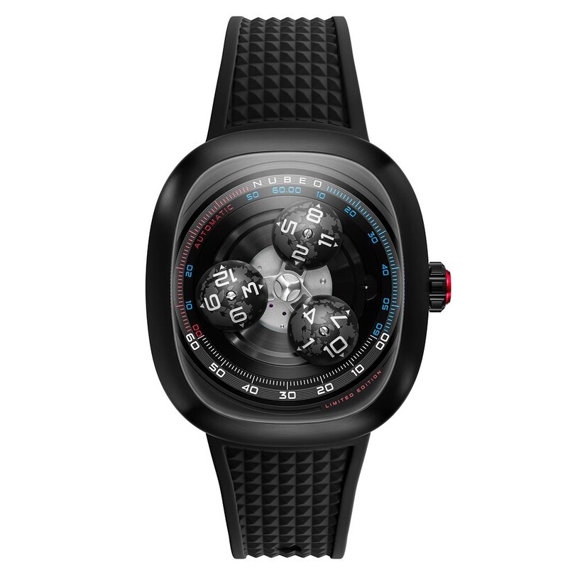 NUBEO - TRI-STAR ORBIT LIMITED EDITION Otomatik NB-6116-04 (Citizen Miyota 9039 Mekanizmalı) Erkek Kol Saati