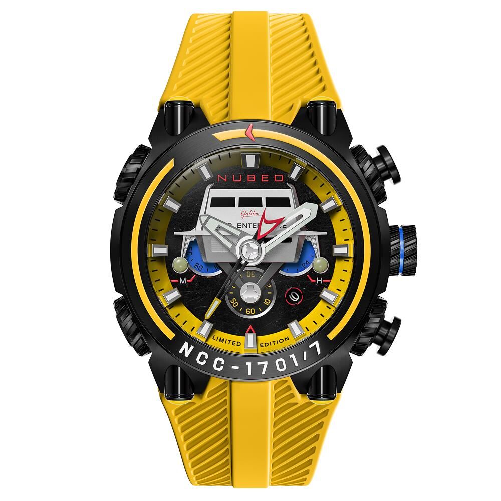 DEIMOS CHRONOGRAPH STAR TREK GALILEO LIMITED EDITION NB-6118-02 (Seiko VD53 Mekanizmalı) Erkek Kol Saati - 1