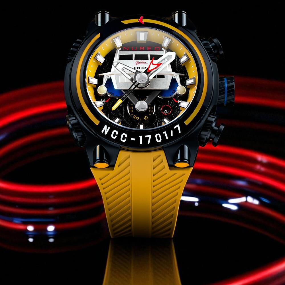 DEIMOS CHRONOGRAPH STAR TREK GALILEO LIMITED EDITION NB-6118-02 (Seiko VD53 Mekanizmalı) Erkek Kol Saati - 4