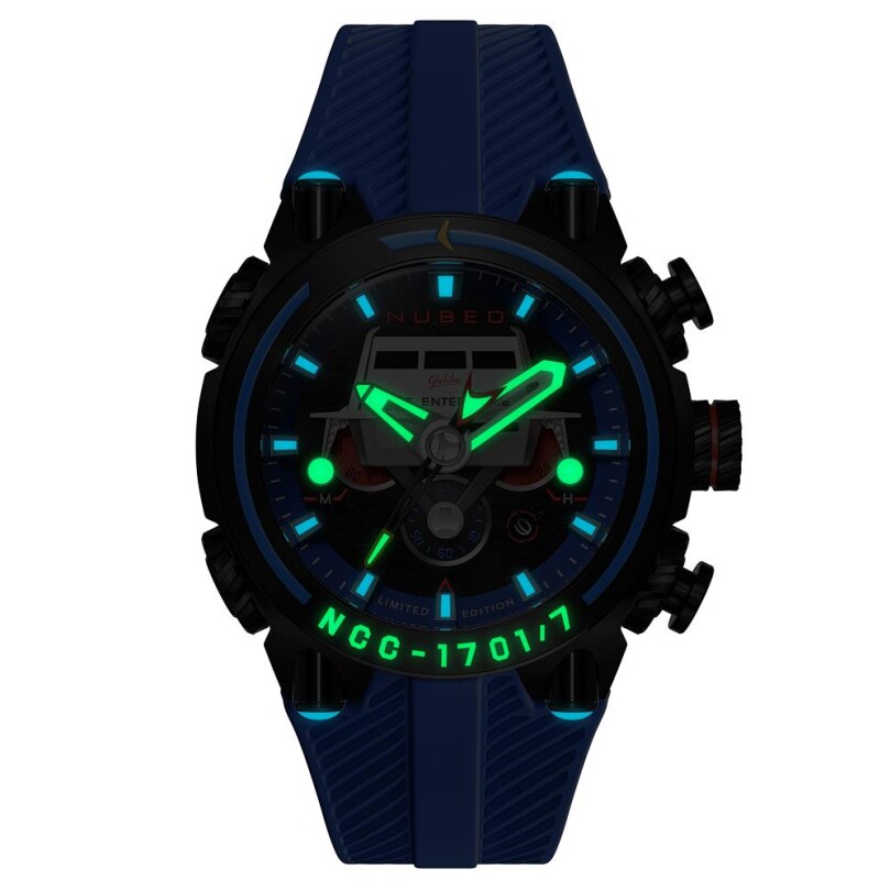 DEIMOS CHRONOGRAPH STAR TREK GALILEO LIMITED EDITION NB-6118-03 (Seiko VD53 Mekanizmalı) Erkek Kol Saati - 2
