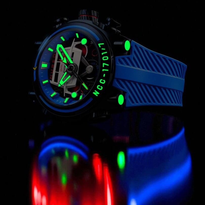 DEIMOS CHRONOGRAPH STAR TREK GALILEO LIMITED EDITION NB-6118-03 (Seiko VD53 Mekanizmalı) Erkek Kol Saati - 4