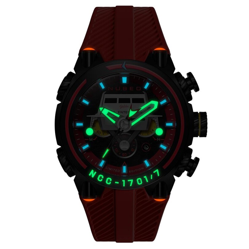 DEIMOS CHRONOGRAPH STAR TREK GALILEO LIMITED EDITION NB-6118-04 (Seiko VD53 Mekanizmalı) Erkek Kol Saati - 2