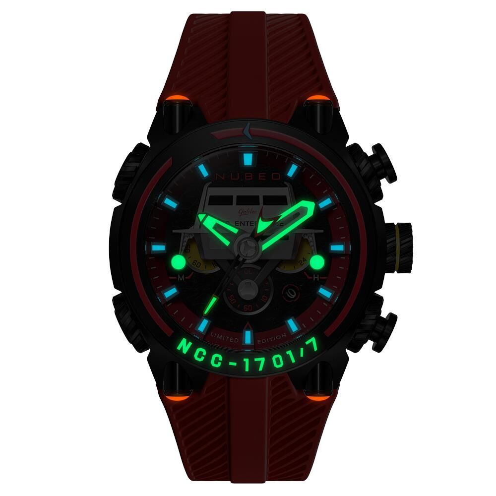 DEIMOS CHRONOGRAPH STAR TREK GALILEO LIMITED EDITION NB-6118-04 (Seiko VD53 Mekanizmalı) Erkek Kol Saati - 2