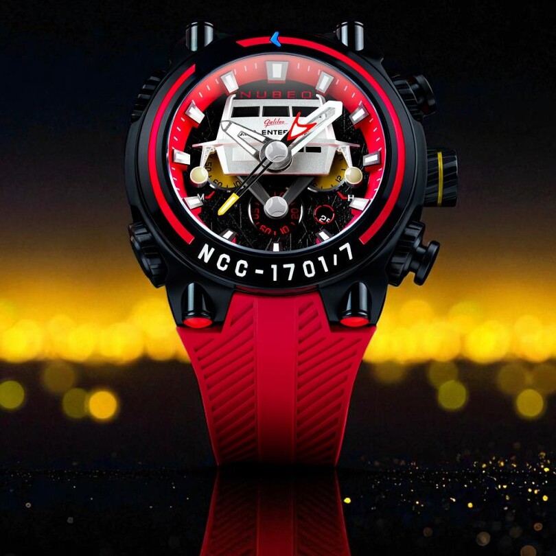 DEIMOS CHRONOGRAPH STAR TREK GALILEO LIMITED EDITION NB-6118-04 (Seiko VD53 Mekanizmalı) Erkek Kol Saati - 4