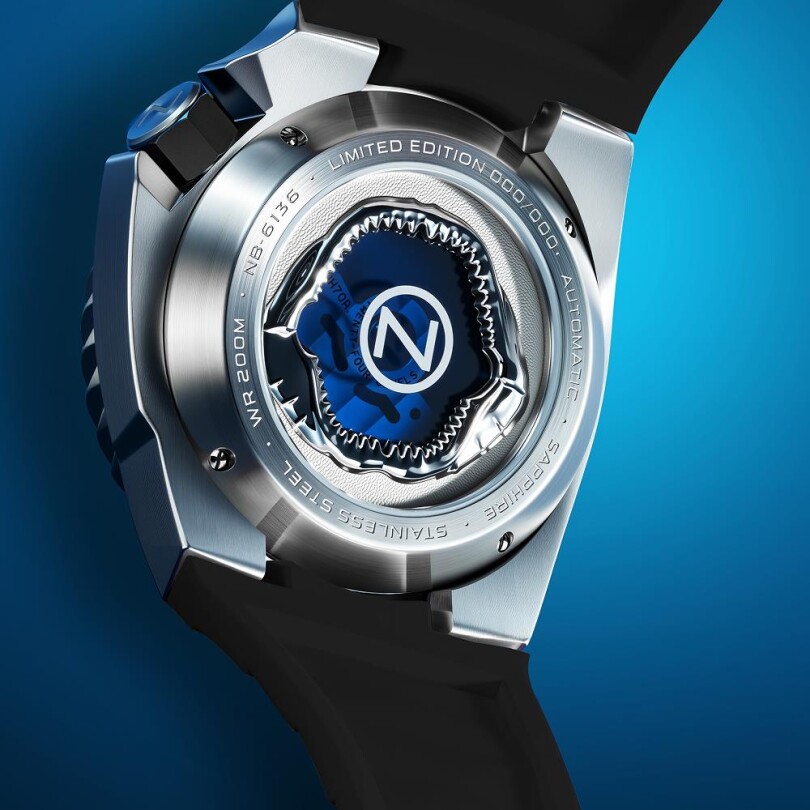MEGALODON LIMITED EDITION NB-6136-01 Otomatik (Seiko NH70 Mekanizmalı) Erkek Kol Saati - 4