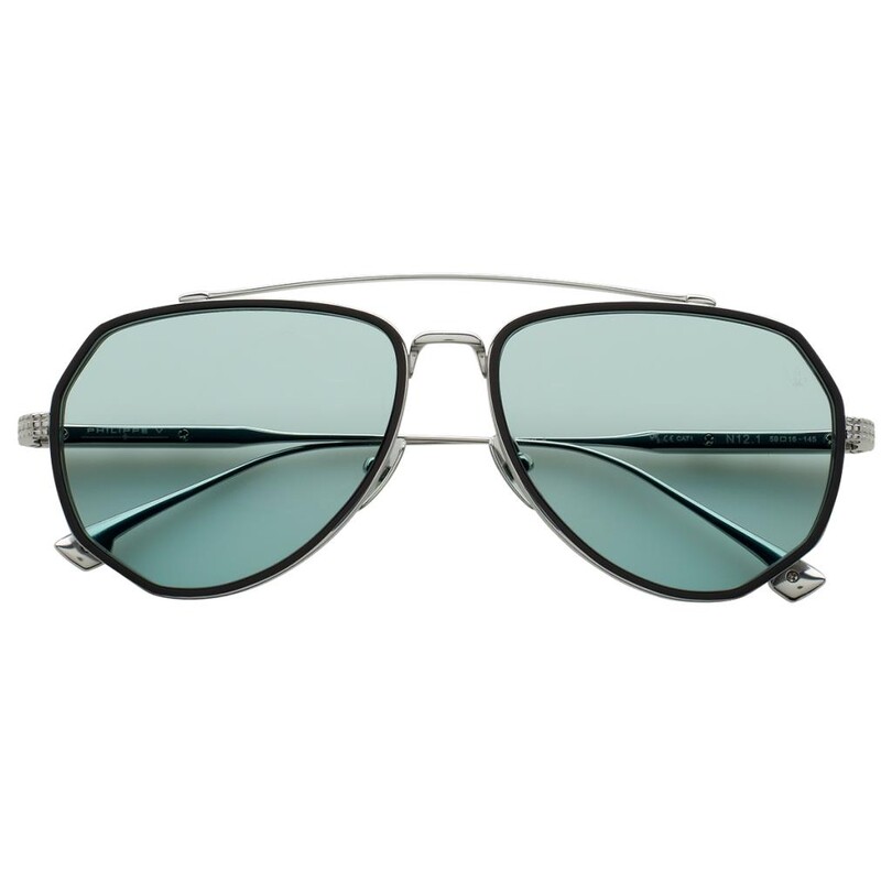 PHILIPPE V - Philippe V N12.1 Gümüş Yeşil Fotokromik Titanyum Unisex Güneş Gözlüğü
