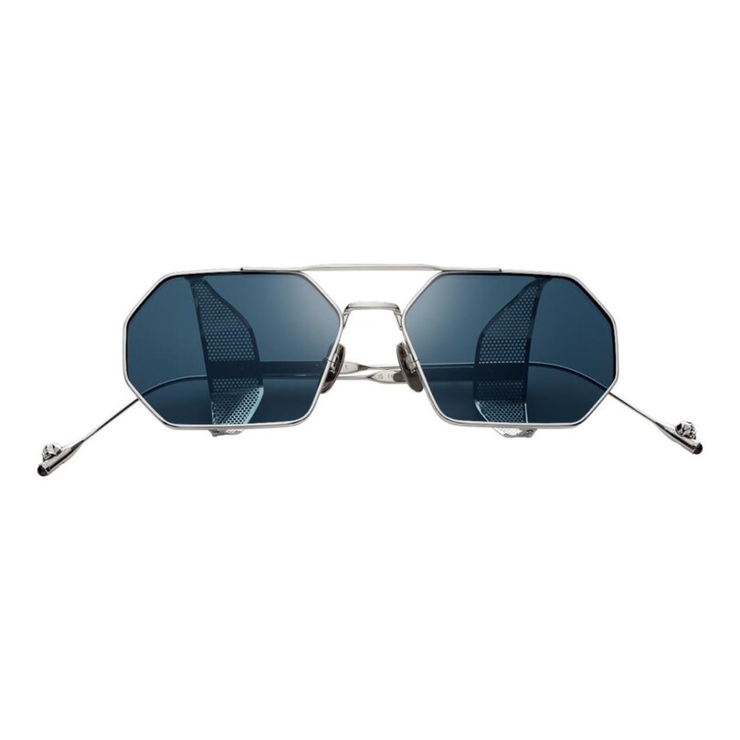 PHILIPPE V - Philippe V N17.1 Gümüş Lacivert Titanyum Unisex Güneş Gözlüğü