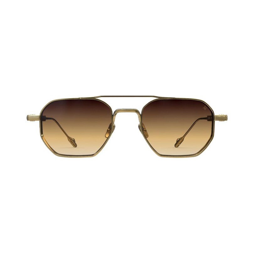 PHILIPPE V - Philippe V N26 Altın Kahverengi Titanyum Unisex Güneş Gözlüğü