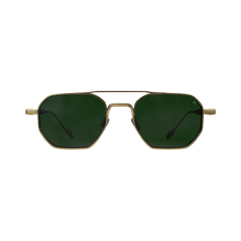 Philippe V - Philippe V N26 Altın Yeşil Titanyum Unisex Güneş Gözlüğü