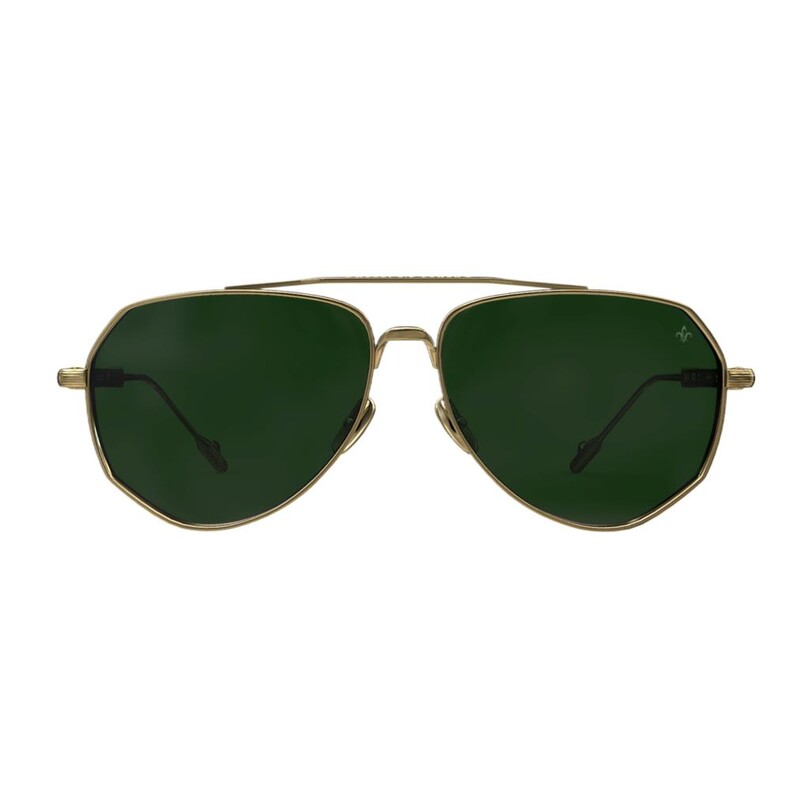 Philippe V - Philippe V N27 Altın Yeşil Unisex Güneş Gözlüğü