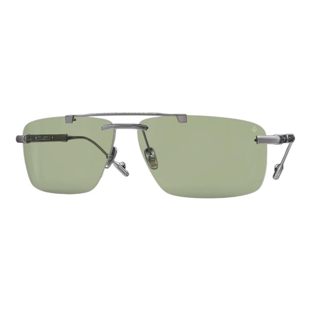 Philippe V N30 Gümüş Yeşil Fotokromik Titanyum Unisex Güneş Gözlüğü