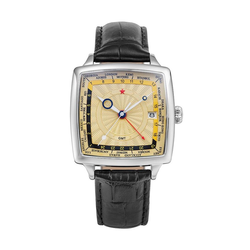 RED STAR - RED STAR 7691G-B Otomatik (Seiko NH34 GMT Mekanizmalı) Erkek Kol Saati