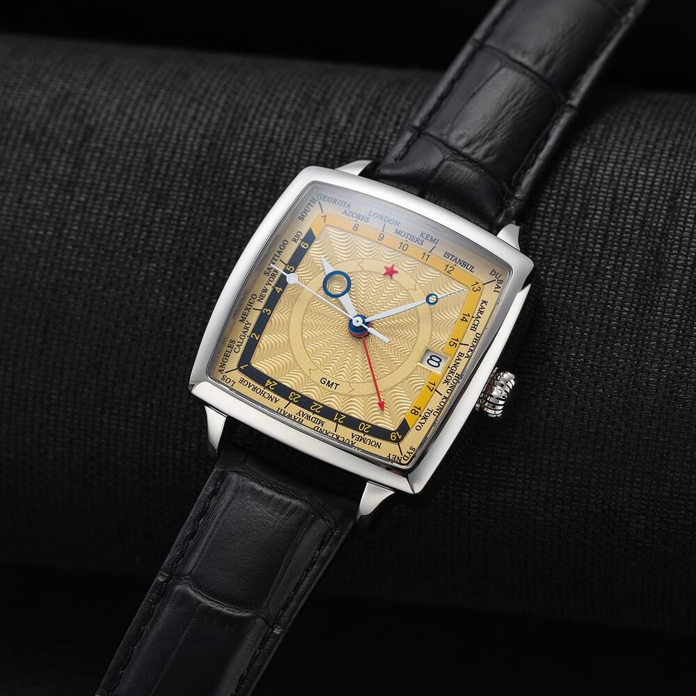 RED STAR 7691G-B Otomatik (Seiko NH34 GMT Mekanizmalı) Erkek Kol Saati