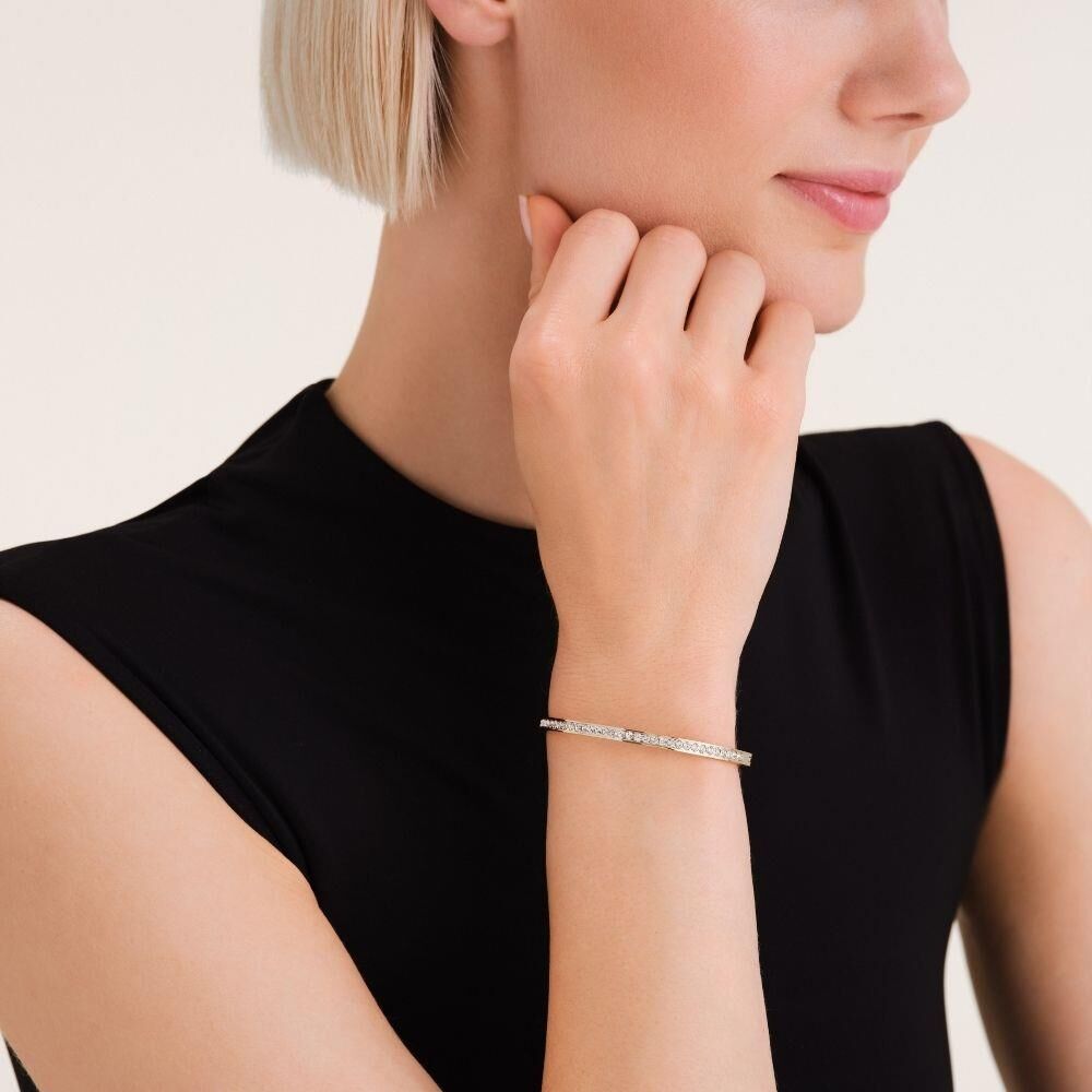 Rosefield JBCBG.J1033 Tenis Çelik Bilezik