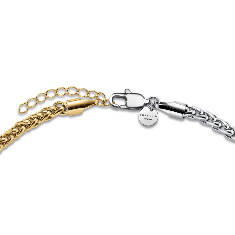 Rosefield JBDHG.J704 Duotone Balıksırtı Çelik Bileklik