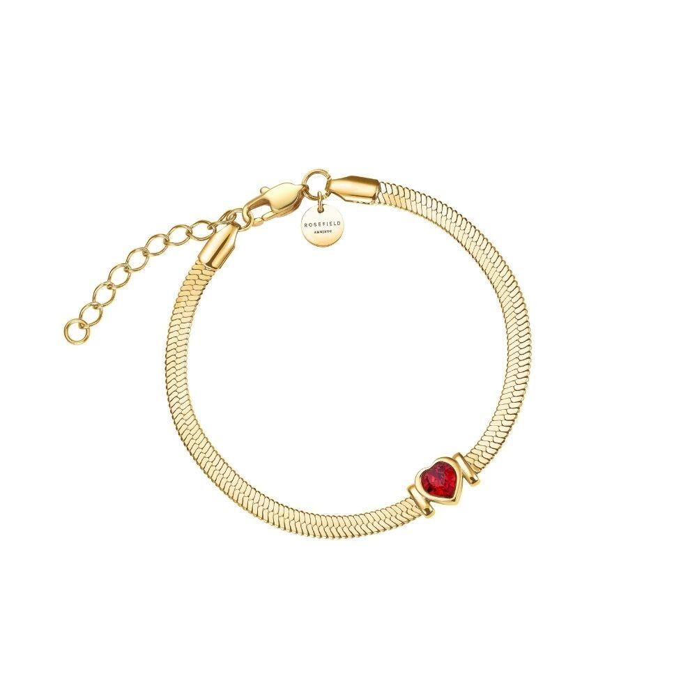 Rosefield JBSRG.J1012 Yılan Kalp Çelik Bileklik