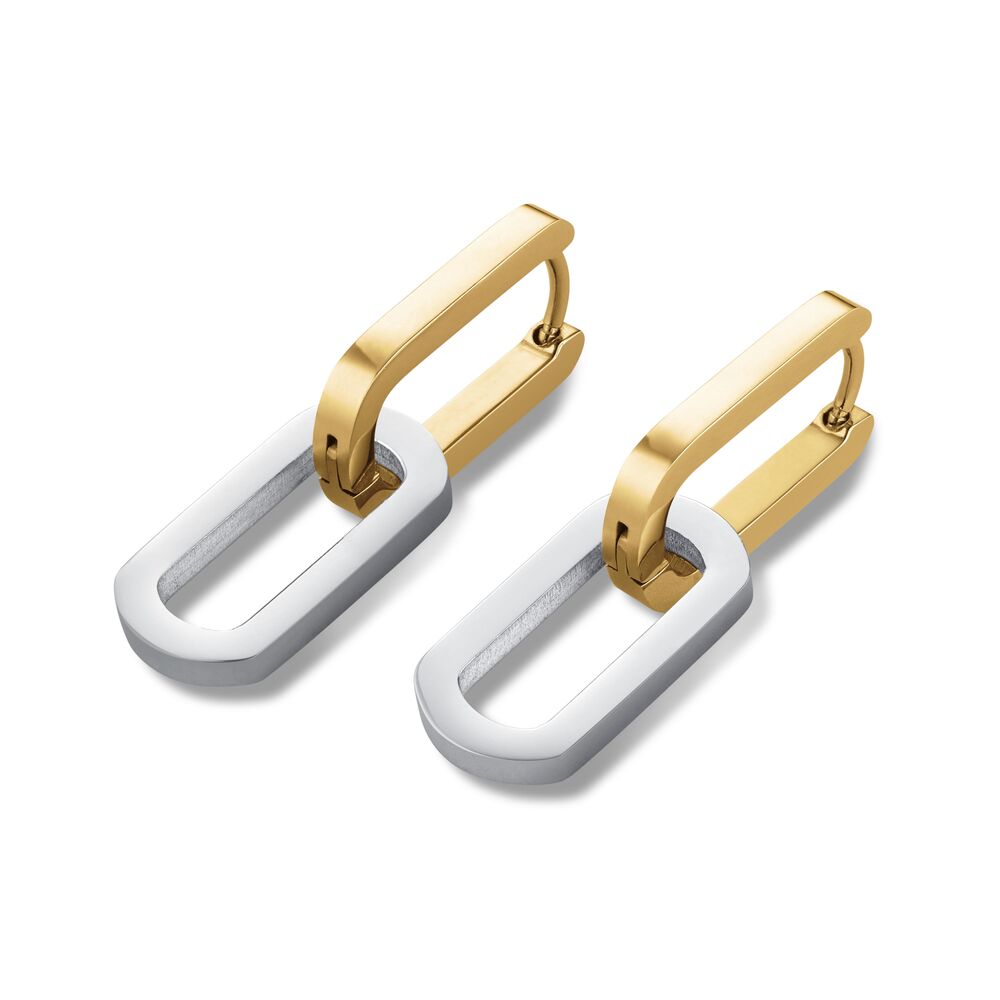 ROSEFIELD JEDLG.J712 Çemberli İki Renk Çelik Küpe