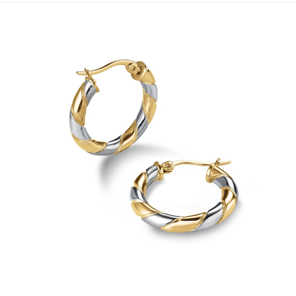 ROSEFIELD JEDSG.J711 Girdap İki Renk Çelik Küpe