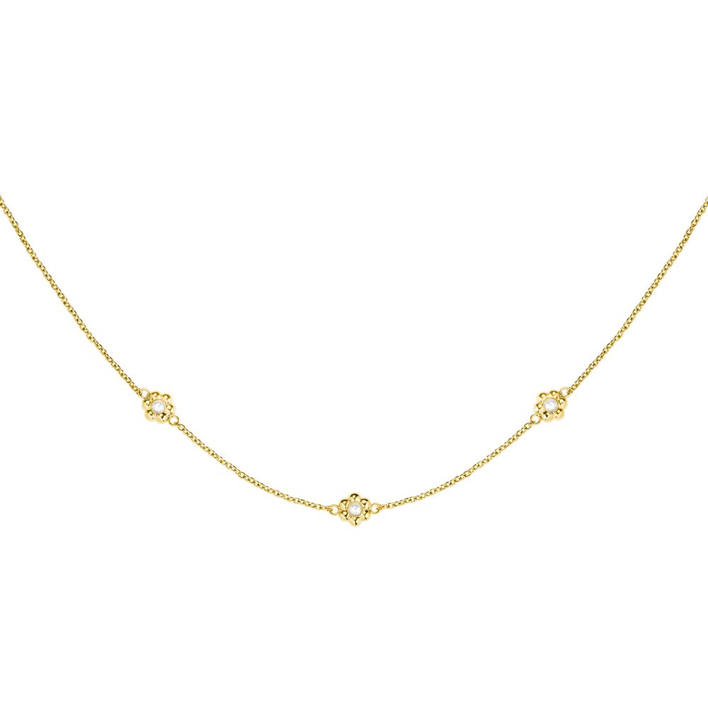 Rosefield JNDFG.J672 Papatya Çiçekli Çelik Kolye