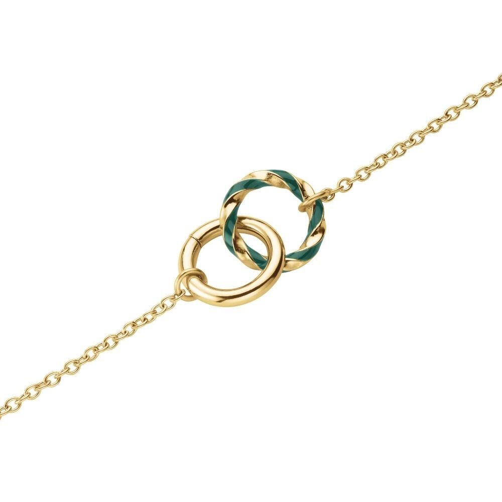 Rosefield JNEDG.J714 Zümrüt İkili Çelik Kolye