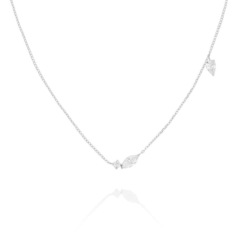ROSEFIELD TAKI - Rosefield JNMSS.J1327Gümüş Renk Karışık Kristal Çelik Kolye