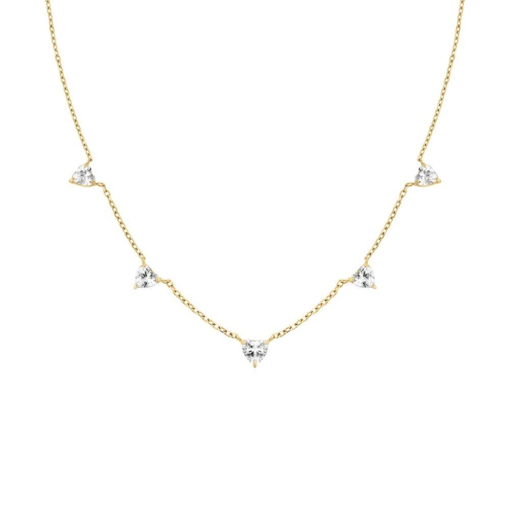 Rosefield JNRHG.J1005 Sıra Kalpli Çelik Kolye