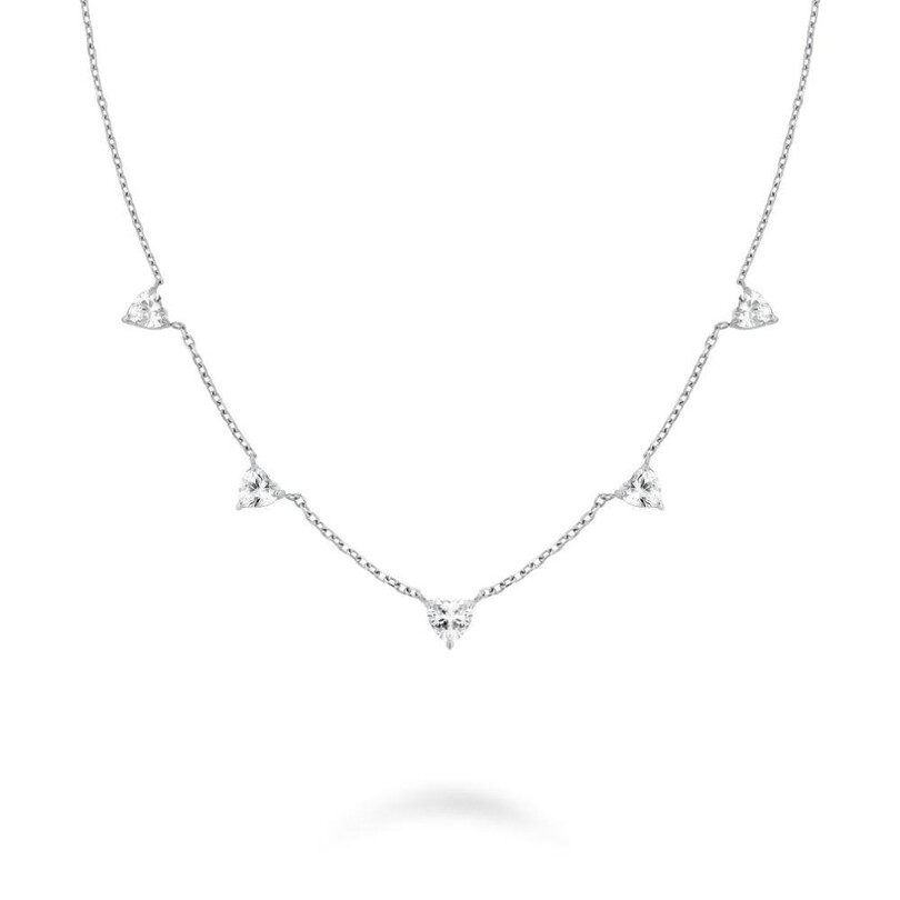 Rosefield JNRHS.J1006 Kalp Sıralı Çelik Kolye - Thumbnail